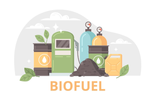 Ilustração de biocombustível e tanques representando o coprocessamento e o combustível derivado de resíduos (CDR).